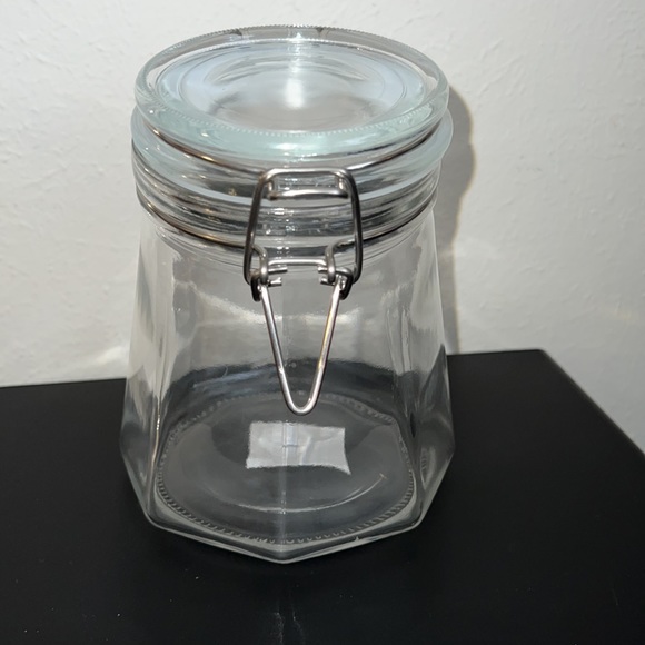New Krystallo Glass Jar Slanted Latched 1 Liter-34 oz (A) - Picture 8 of 11